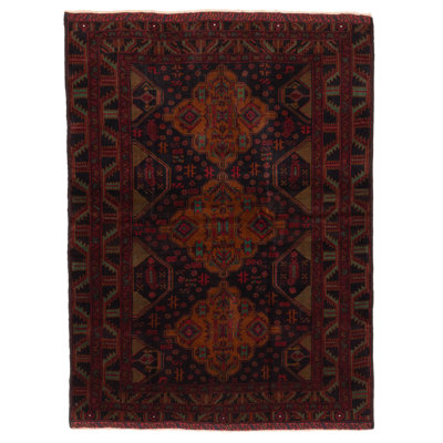 Teimani Black Rug 4'6" x 6'2"