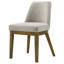 Chaise d'appoint rembourrée (ensemble de 2)