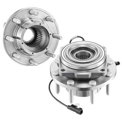 2PCS Front Wheel Bearing and Hub Assembly 7.99 x 7.99 x 4.92 in Steel 2 PCS Wheel Bearing Silver Grey Industrial-Grade Steel Bearing