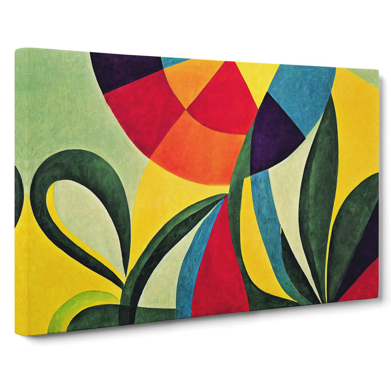 Mind Blowing Floral Abstract Art - Wrapped Canvas Print, 35cm H x 50cm W x 3cm D