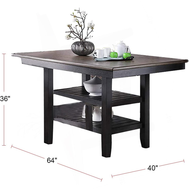 Table de salle à manger 1Pc, 36"H x 64"L x 39.5"W