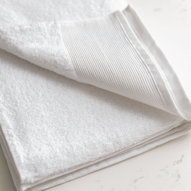 Harbison Cotton Plush Bath Towel, White