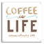 «Coffee Is Life 1» par Melissa Averinos, art mural en verre acrylique-1617611706