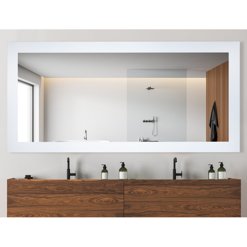 Mirror, 33" x 64", White