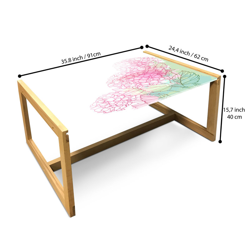 Jamair Sled Coffee Table, 40cm H x 91cm W x 62cm D