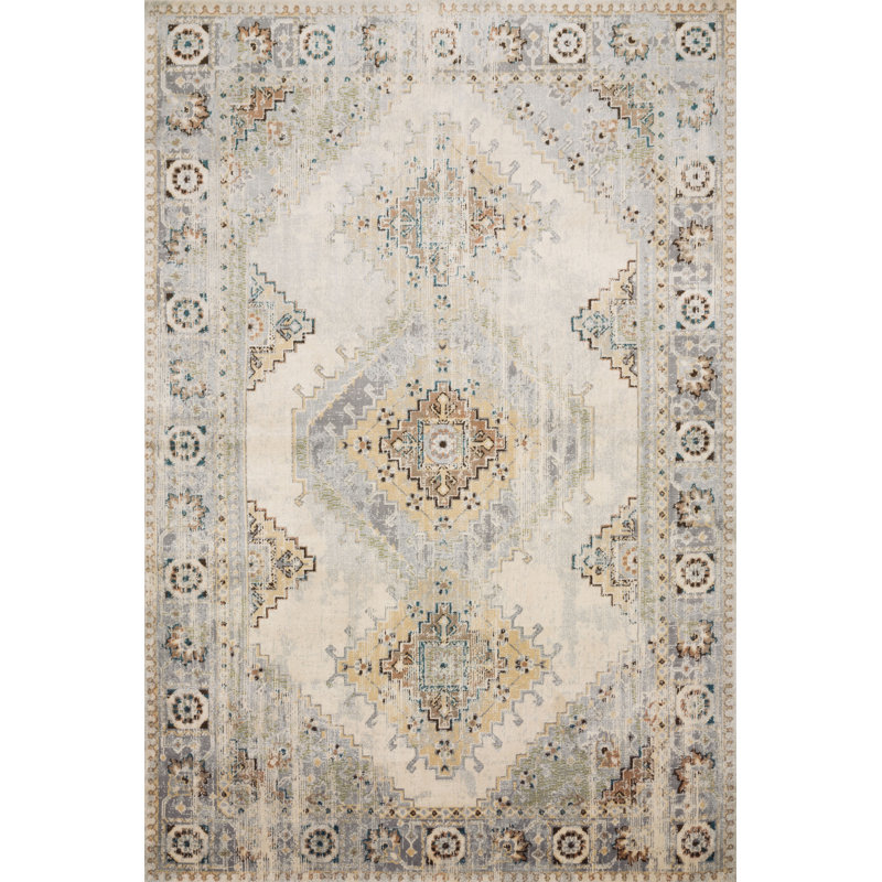 Tapis brun à motif oriental Fuchs, Rectangle 2 pi x 3 pi