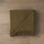 Jeté en coton tissé vert olive Kambal-129731705