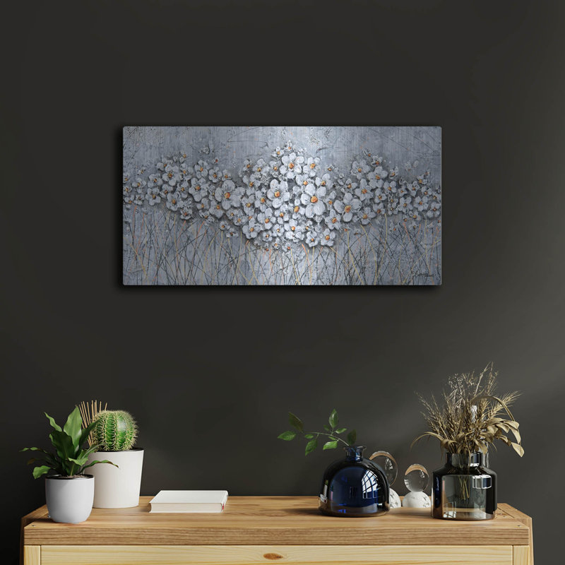 «Fields Of Pearls» par Britt Hallowell, H 12 po x l 24 po