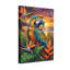 Animaux, perroquet tropical, coucher de soleil, fleurs de la jungle, colibris, palmiers-1643920742