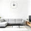 Horloge murale minimaliste grise à pois, de style moderne, silencieuse-679963044-679963045