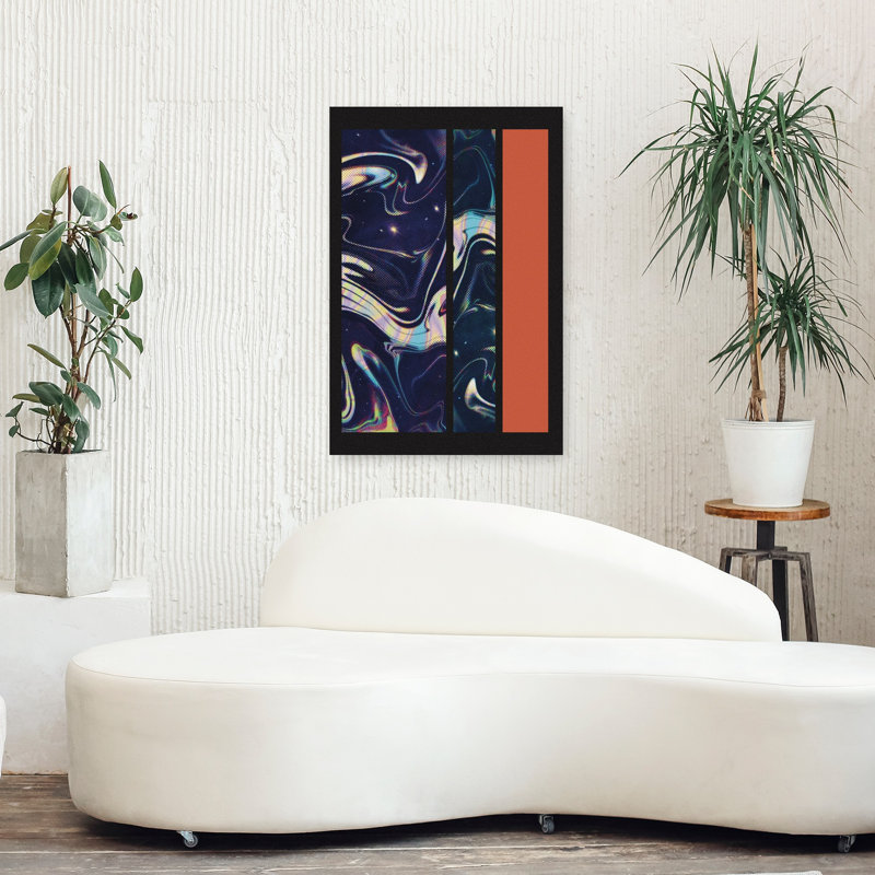 Art contemporain contemporain abstrait géométrique, H 36 po x l 24 po