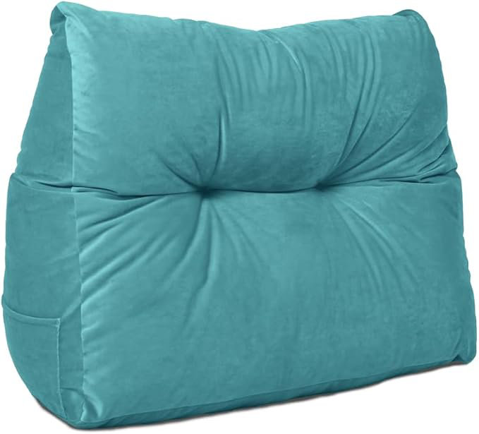 Hollaway Triangular Cushion, Turquoise