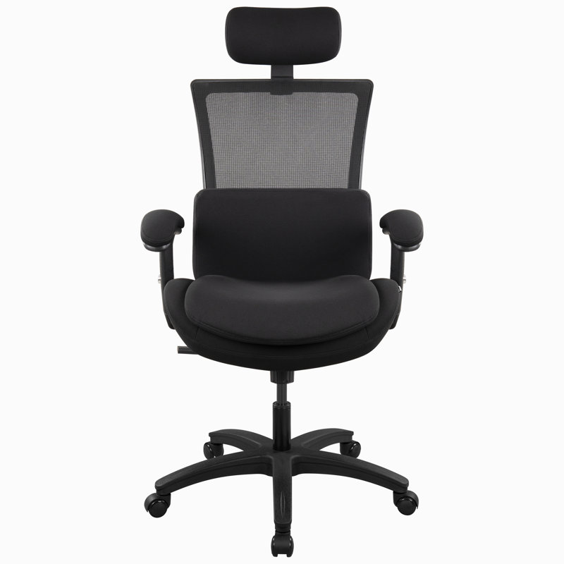 Chaise de bureau en filet Katedra, Noir