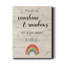 Sunshine and Rainbows - Reproduction d'art textuel sur toile tendue-876255671