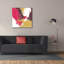 «Epic Graffiti», "Desert Slice 1" par June Erica Vess, art mural sur toile, 37 po x 37 po