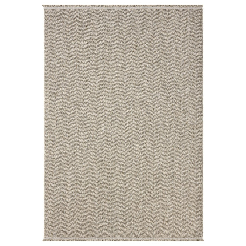 Modern Farmhouse Zigzag Area Rug, Rectangle 6' x 9'