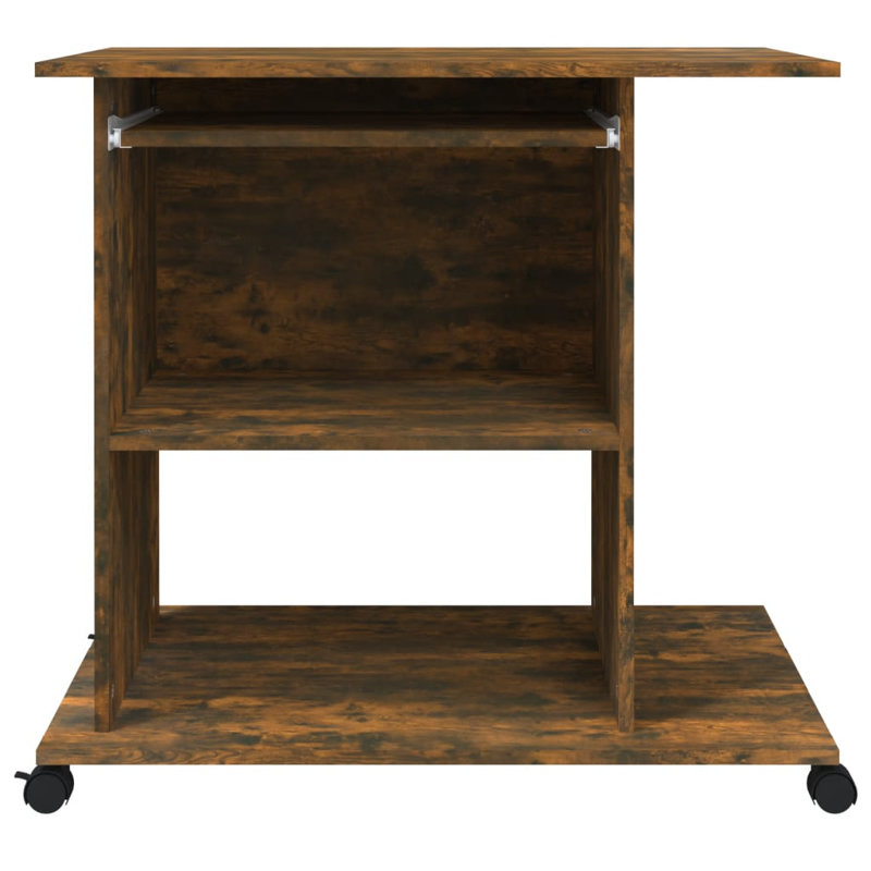 Bisceglia Computer Desk, Smoked Oak