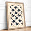 Birds in Flight Geometric - Framed Print-108123651-108123653