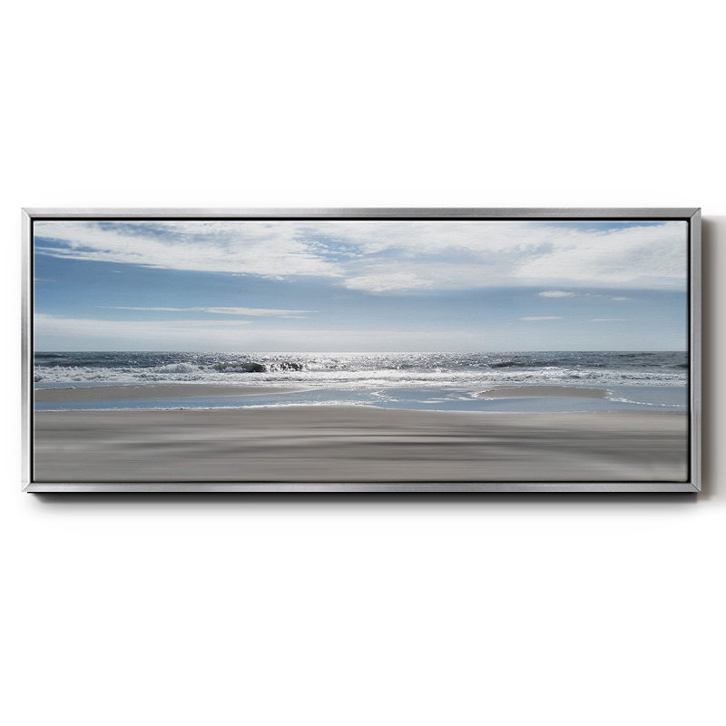 Beach Bliss - toile encadrée, H 24 po x l 60 po x P 1,5 po, Argent