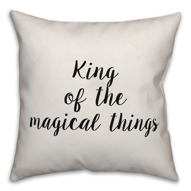 Coussin décoratif King of the Magical Things, 20 po x 20 po