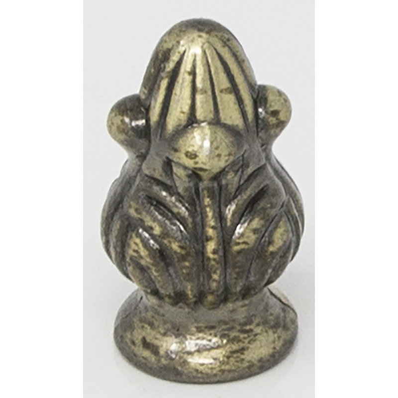 Athey Lamp Finial, Antique Brass