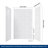 60" W x 36" D Matte White SMC 3-Piece Bathtub Shower Wall Panel Surround Set-128785769-132963306