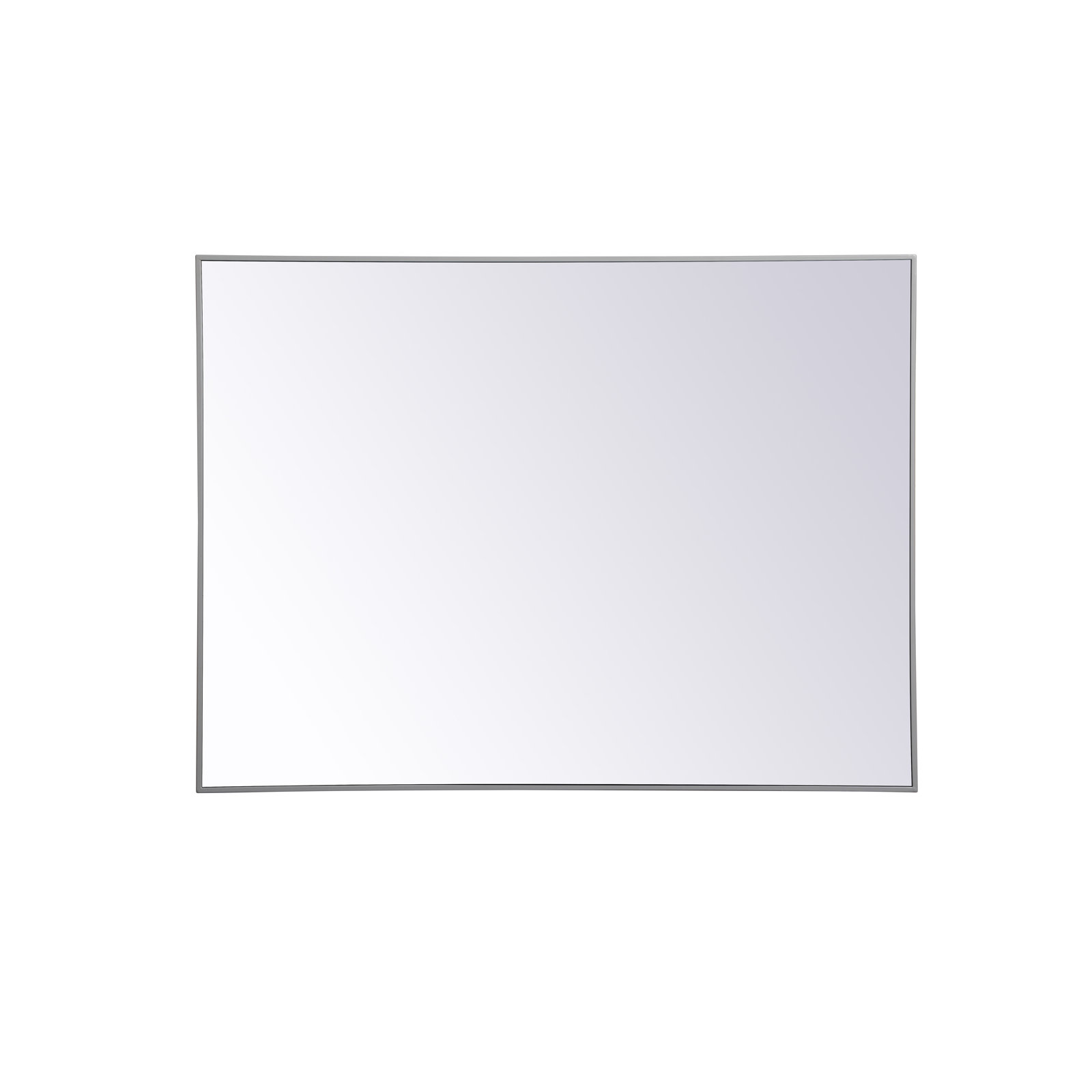 Sabine Metal Rectangle Wall Mirror, 48" x 36", Gray