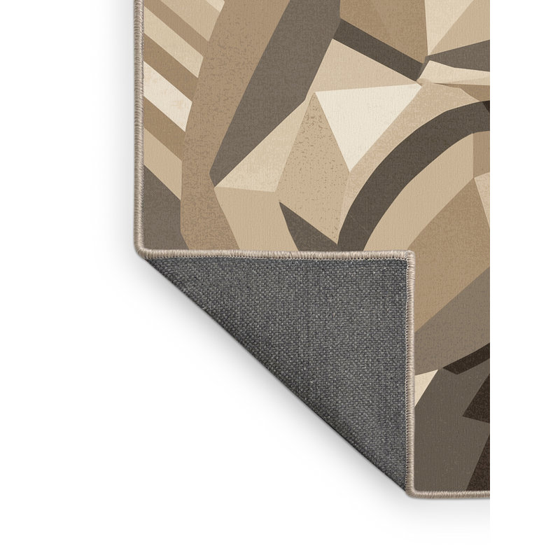 Tapis moelleux moelleux beige moelleux Artyno, 7 x 9