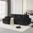 Modern Deep 3-Seat Sofa Couch with Ottoman-693621167