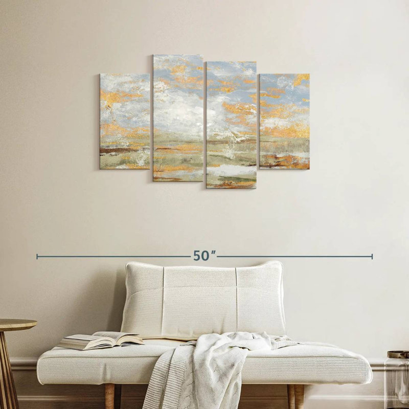 Humeur matinale avec or, H 24 po x l 39 po