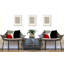 Housse et insert de coussin rectangulaire intérieur / extérieur en polyester / mélange de polyester Chamu-83783625-99277272
