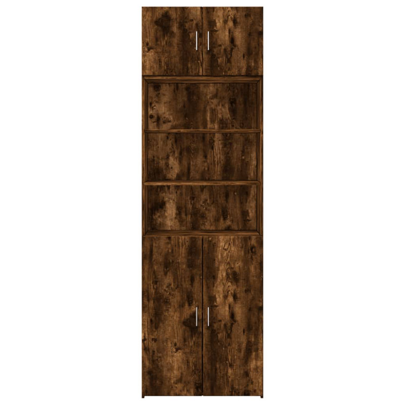 Atri Storage Cabinet, Smoked Oak
