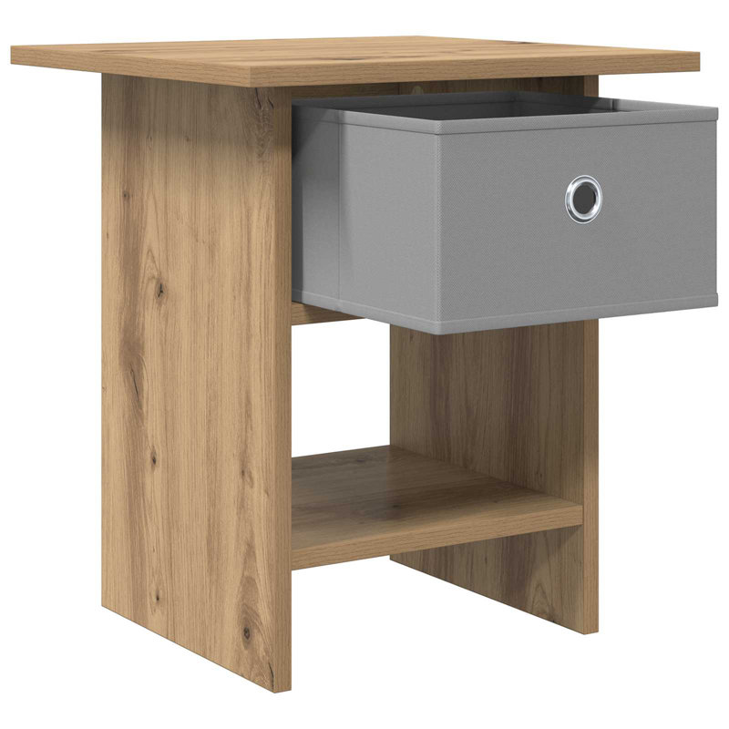 41cm W Composite Bedside Table, Artisan Oak