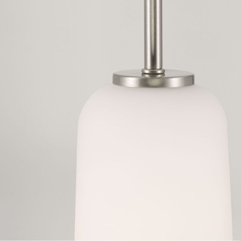 Luminaire suspendu 1 lumière Lawson, Nickel brossé