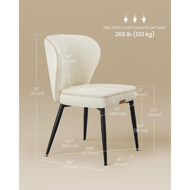 Ensemble de 2 chaises de salle à manger