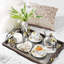 Butterfly Ginkgo Porcelain China Teapot