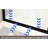 Matte Black Aluminum Half Frame 34"X 72" Pivot Shower Door With Film And Adaptable Swinging Setup Layout