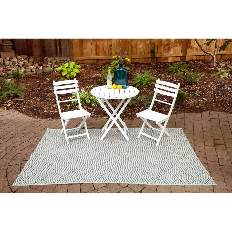 Tapis bleu Rosalia, Rectangle 6 pi 7 po x 9 pi 6 po