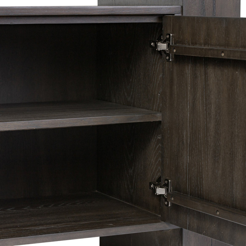 Fisher Bookcase-Smoked Black Veneer, Smoked Black Veneer