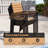 6-Person 82.48''LX40.55''W Outdoor Dining Set with Aluminum Frame, Umbrella Hole and Armchairs-1225969232-1225969233