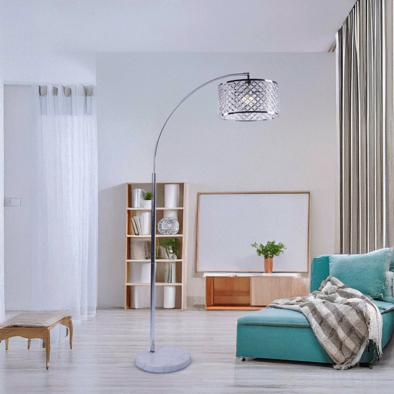 Elegant Crystal Arch Lamp