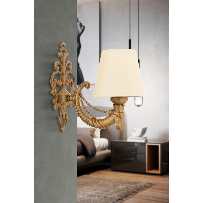 Lampe murale, Doré