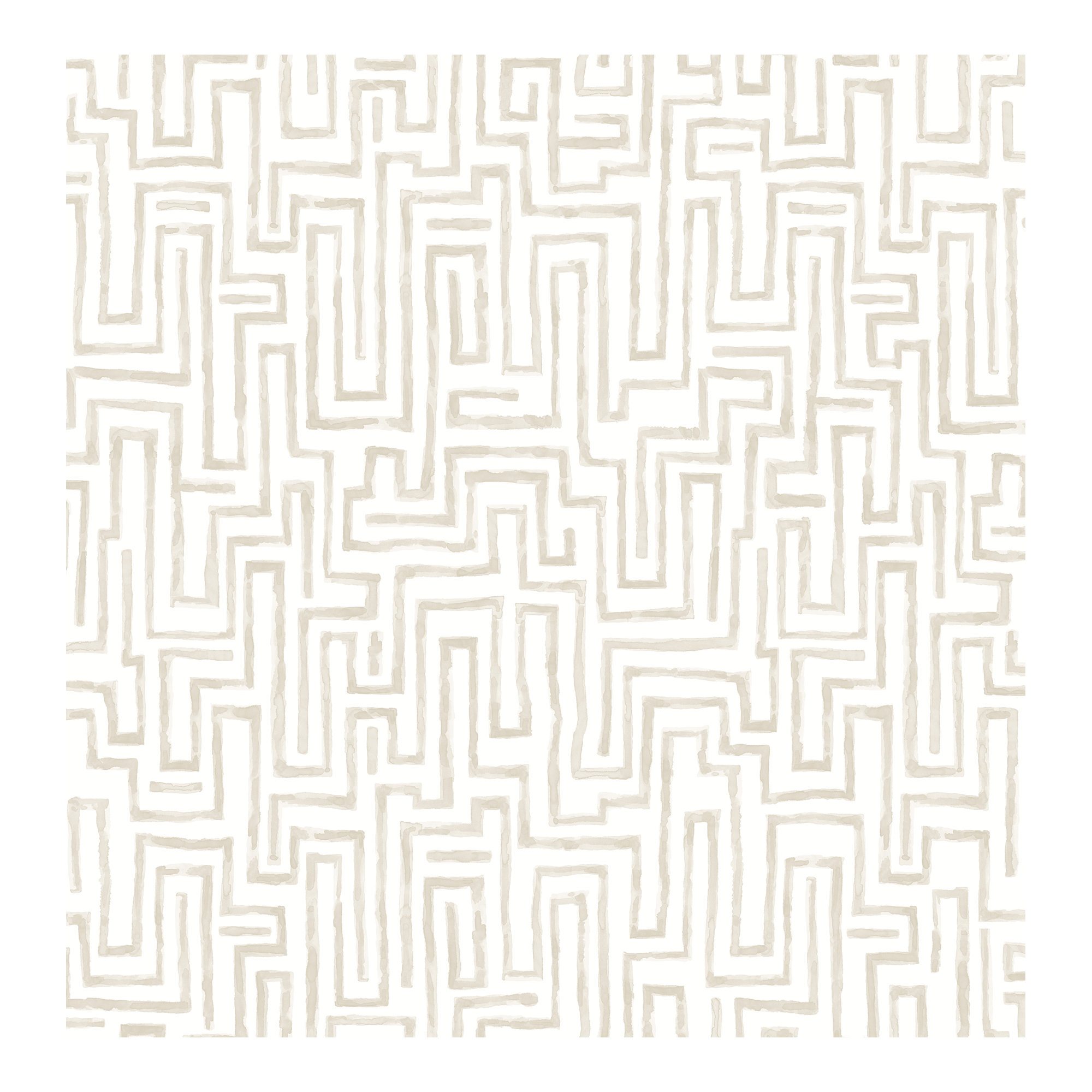 Delaney 33' L x 20.5" W Wallpaper Roll, Beige
