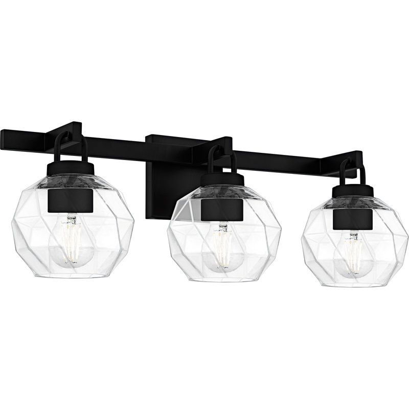 Allionna 3-Light Bath Light, Matte Black
