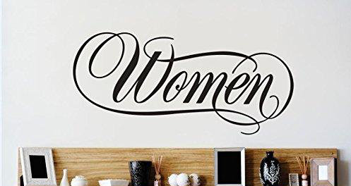 Décalcomanie murale lettres de texte femme