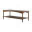 Vintage-Inspired Wood Coffee Table With Turned Legs And Spacious Lower Shelf For Elegant Living Rooms