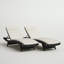 Ensemble de chaises longues inclinables 79,5 "avec coussins Blaise-877631589