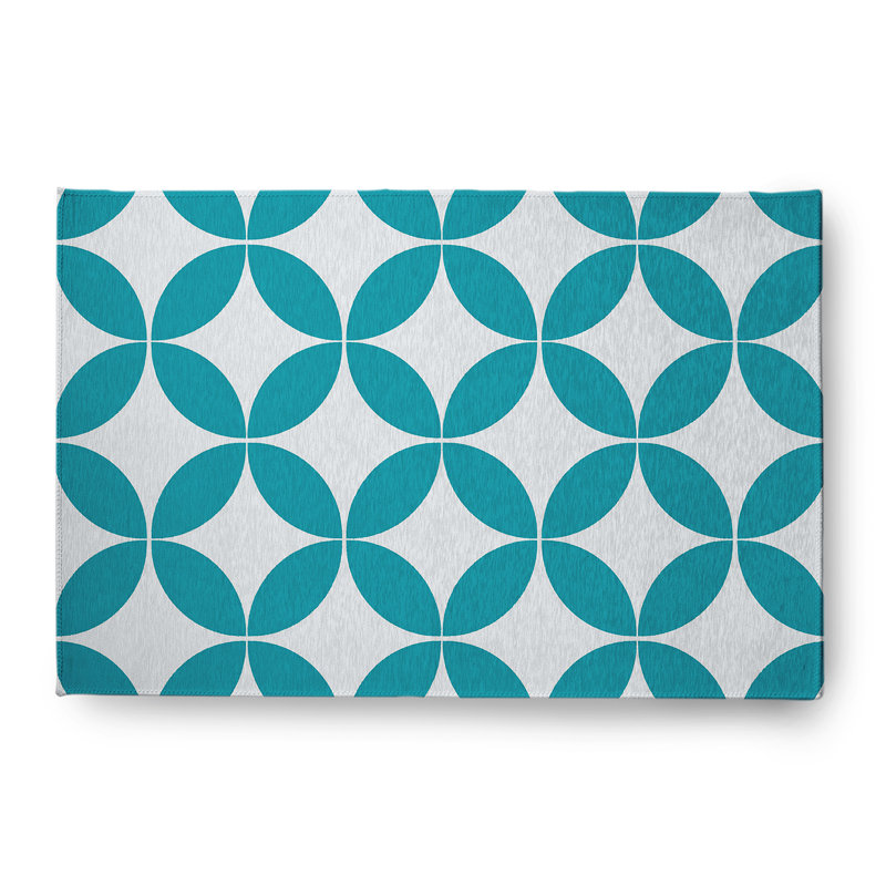 Cymantha Chenille Geometric Indoor Rug, Rectangle 4' x 6'