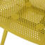 Mobilier d'extérieur jaune en polypropylène - Chaise Lotus avec impact - propriétés et résistance aux intempéries pour la salle à manger