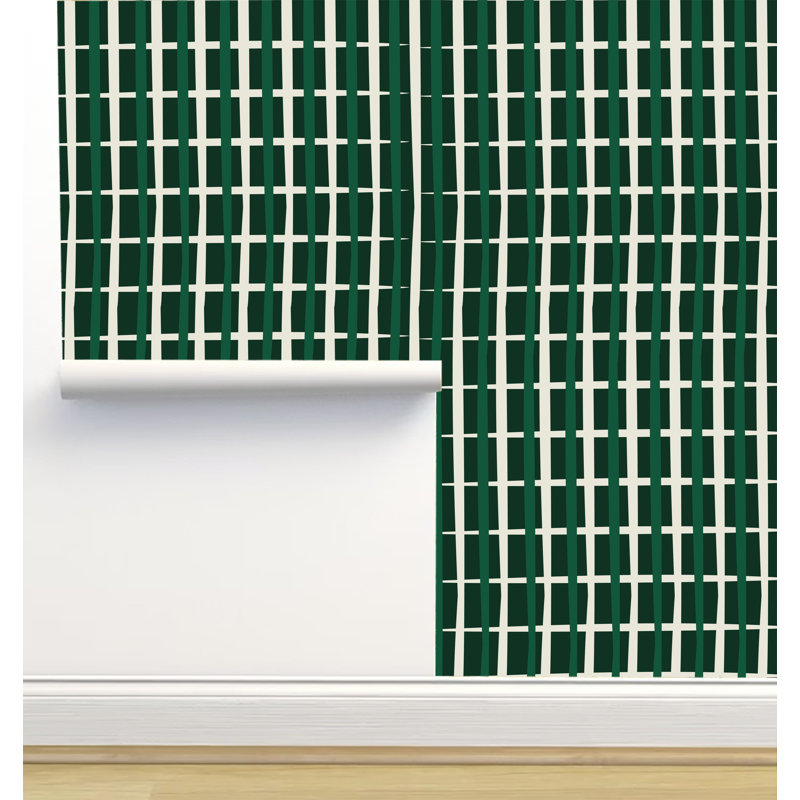 Rouleau de papier peint adhésif 12 pi x 2 pi Monor Designs, Bleu et vert